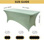 10-Pack 6ft Spandex Table Covers - Image 4