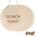 12 Inch Unfinished Wood Circles by Unknown