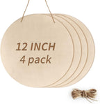 12 Inch Unfinished Wood Circles by Unknown