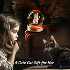 IFOLAINA Cat Lovers Gifts for Women Decorative Cat Glass Sphere Night Light | - Image 5