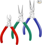 Mr. Pen- Pliers for Jewelry Making, 3 Pack, Chain Nose | Round Nose Pliers Set by MrPen