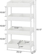 Tribesigns 4-Tier Retail Snack Display Shelf, Snack Rack Display Stand - Image 2