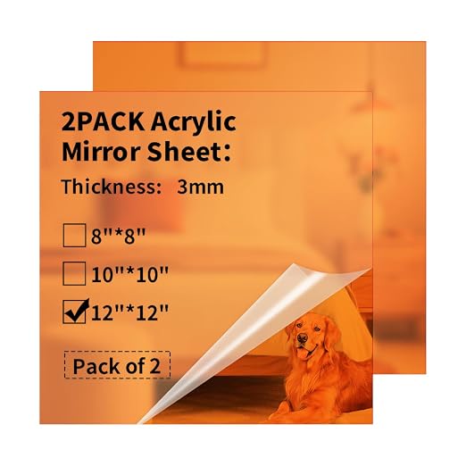 Mirror Acrylic Sheets 1/8 ” Thick by gdhwcxl
