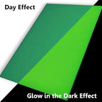TOEPODO 2 Pack 1/8 Fluorescent Neon Cast Acrylic Sheets, Glow in Dark - Image 3