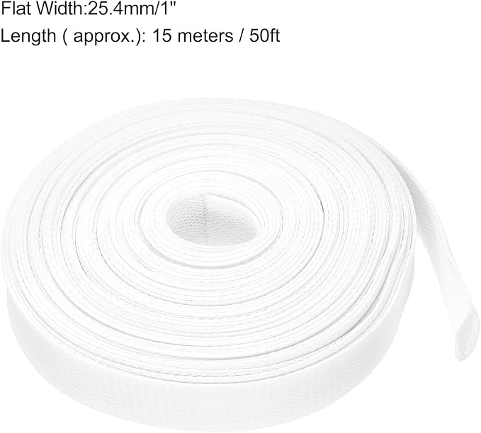 uxcell Expandable Sleeving, 1-inch 50ft Cable Sleeve - Image 3