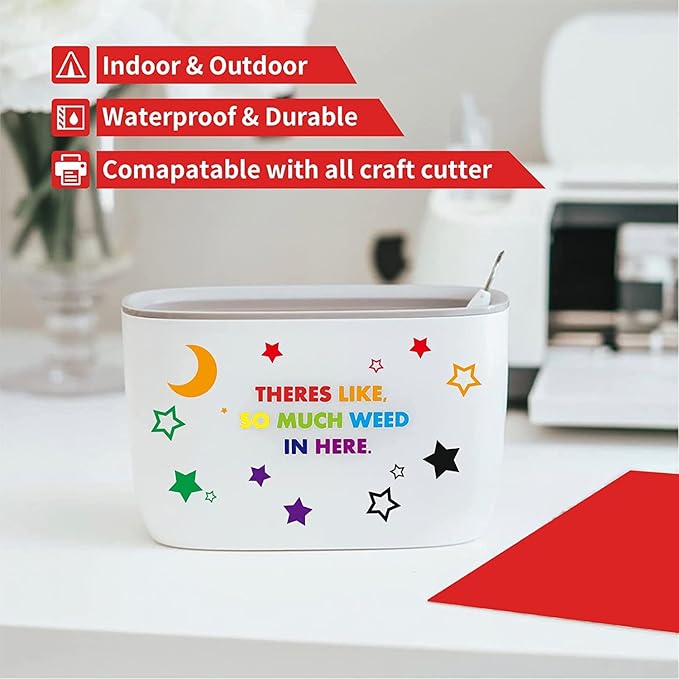 IModeur 65 Pack Matte Permanent Vinyl Vinyl Sheets - Image 3