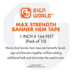 1" MAX Strength Banner Hem Double Sided Permanent Tape - Image 5