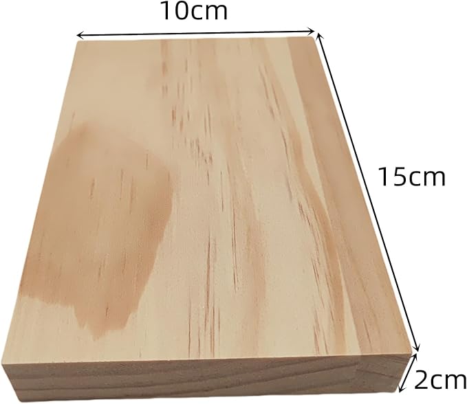 8PCS Rectangle Wood Boards Unfinished Wood Blocks - Image 3