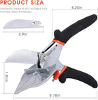 LeafLux Miter Shears for Wood Trim, Adjustable 45°-135° Multi-Angle Handheld - Image 6