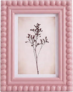 1 Pack 5 x 7 Picture Frame, Wood Beaded Boho Photo Frame, Vintage Photo Display by Chitidr