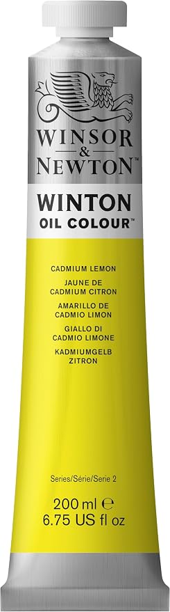 Winsor & Newton Winton Oil Color, 200ml Tube, Cadmium Lemon - Image 12