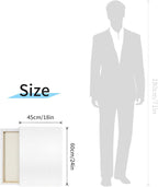 Pre Stretched Canvas 18x24 2 Pack Large Stretched Canvases - Image 4