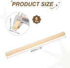 MECCANIXITY 6Pcs Basswood Sticks, 11/16" x 11/16" x 16" Square Wooden Dowel - Image 2