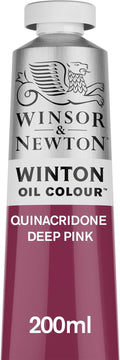 Winsor & Newton Winton Oil Color, 200ml Tube, Quinacridone Deep Pink by WinsorNewton
