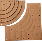 BENECREAT 10Pieces Quilting Acrylic Template Set, 2/3/4/5/6Inch Transparent - Image 8