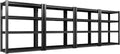 Raybee 40" W Garage Shelving Heavy Duty Storage Shelves 56.9" H Metal Shelving Heavy Duty Load 1600LBS Adjustable Metal Shelves for Storage for Pantry Kitchen 40" W x 19.1" D x 56.9" H 4 Pack