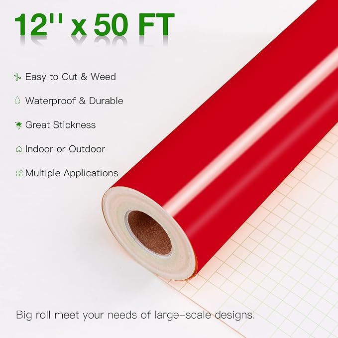 Red Permanent Vinyl Roll - Image 5