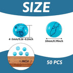 FASHEWELRY 50Pcs Synthetic Turquoise Cabochons Flat Back Gemstone Cabochons - Image 5