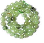 45pcs 8mm Natural Prehnite Jade Stone Round Loose Spacer Beads - Image 5