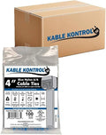Kable Kontrol Blue Zip Ties 4 Inch 40, 18 Lbs Tensile Strength, Bulk Pack by KABLEKONTROL%C2%AE