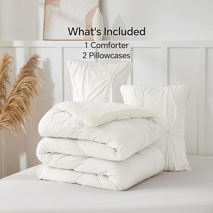 BEDELITE Pintuck Fluffy Twin Comforter Set - Image 7