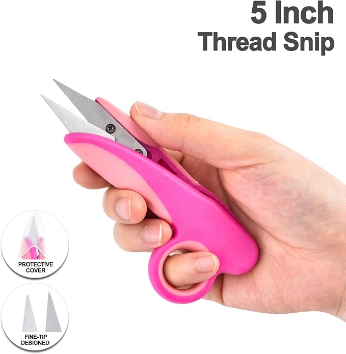 Zicolu Premium Sewing Scissors Bundle: Heavy Duty Fabric, Detail Embroidery & - Image 7