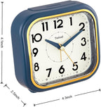 Tinload 4.3" Vintage Retro Analog Alarm Clock, Super Silent Non Ticking Clock - Image 4
