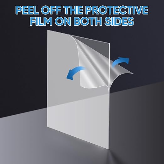 TICONN 6PK 8" x 10" PET Plexiglass Sheets, Picture Frames - Image 4