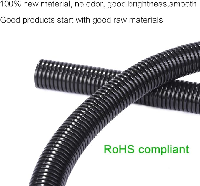 Alex Tech 25ft - 1 inch Split Wire Loom Tubing - Black - Image 2