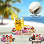 Zythron 8 Pack Diamond Art Coasters, Chicken Diamond Painting Coasters Kits | - Image 4