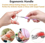 Yarniss Crochet Hooks, 14 Size Crochet Set 2mm-10mm, Ergonomic Crochet Hooks Set - Image 3