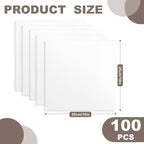 100 Pcs10x10 Inches Cotton Fabric Squares Precut Quilting Fabric Bundles White - Image 2
