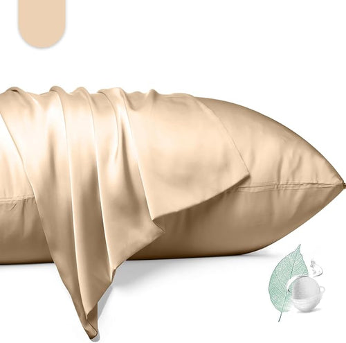 100% Mulberry Silk Pillowcase 2 Pack, Queen Size Silk Pillow Cases by Unknown