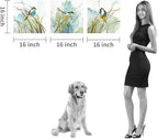 Abstract Birds Canvas Wall Art: Colorful Birds in Grass Artwork Animal Painting - Image 6