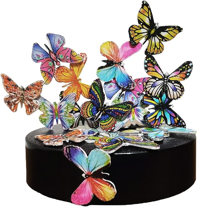 Desk Sculpture Butterflies Desktop Stress Relief Toy Fidget Toy by LICRAFT