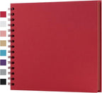 potricher 8 x 8 Inch DIY Scrapbook Album 40 Pages Hardcover Kraft Paper Scrap by potricher