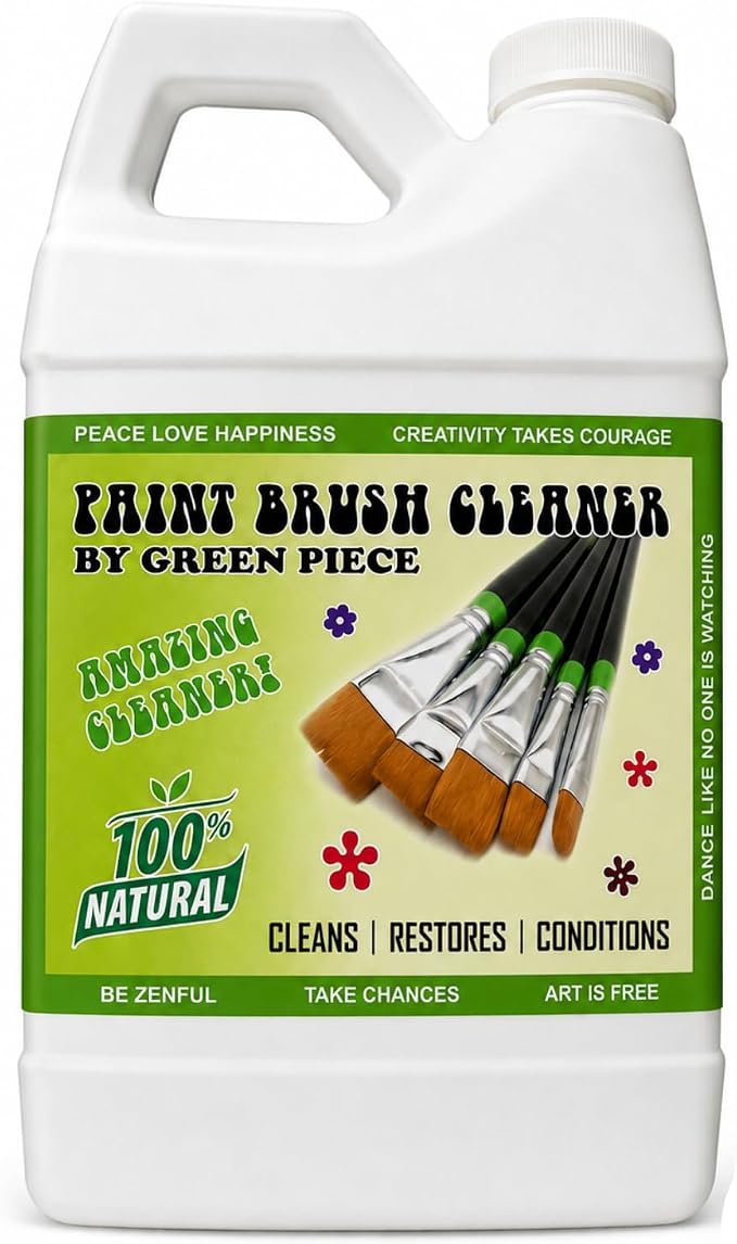 Green Piece® Paint Brush Cleaner & Restorer – 100% Natural, Non-Toxic Formula – - Image 7