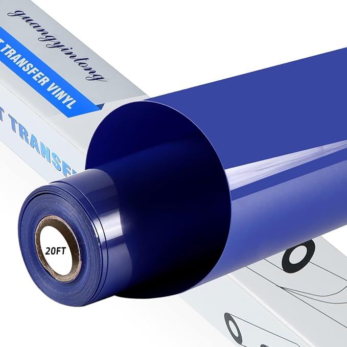 guangyintong Heat Transfer Vinyl Blue HTV Rolls, Glossy Surface HTV Vinyl by guangyintong