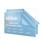 KINLINK 24x36 Plexiglass Sheets 1/8 inch Thick, 3mm Clear PET Plastic Sheet by KINLINK