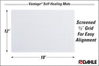 Dahle Vantage 10681 See-Through Premium Self-Healing Cutting Mat, 1/2" Grid - Image 2