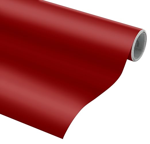 VViViD Burgundy Matte DECO65 Permanent Adhesive Craft Vinyl - Image 5
