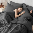 JOLLYVOGUE King Comforter Set, Ultra-Soft Bed in a Bag King Size 7 Pieces - Image 7