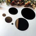 Set of 20 Black Acrylic Plexiglass Sheet Disc, 4.5 inch Dia Plexiglass Acrylic by ACFENG