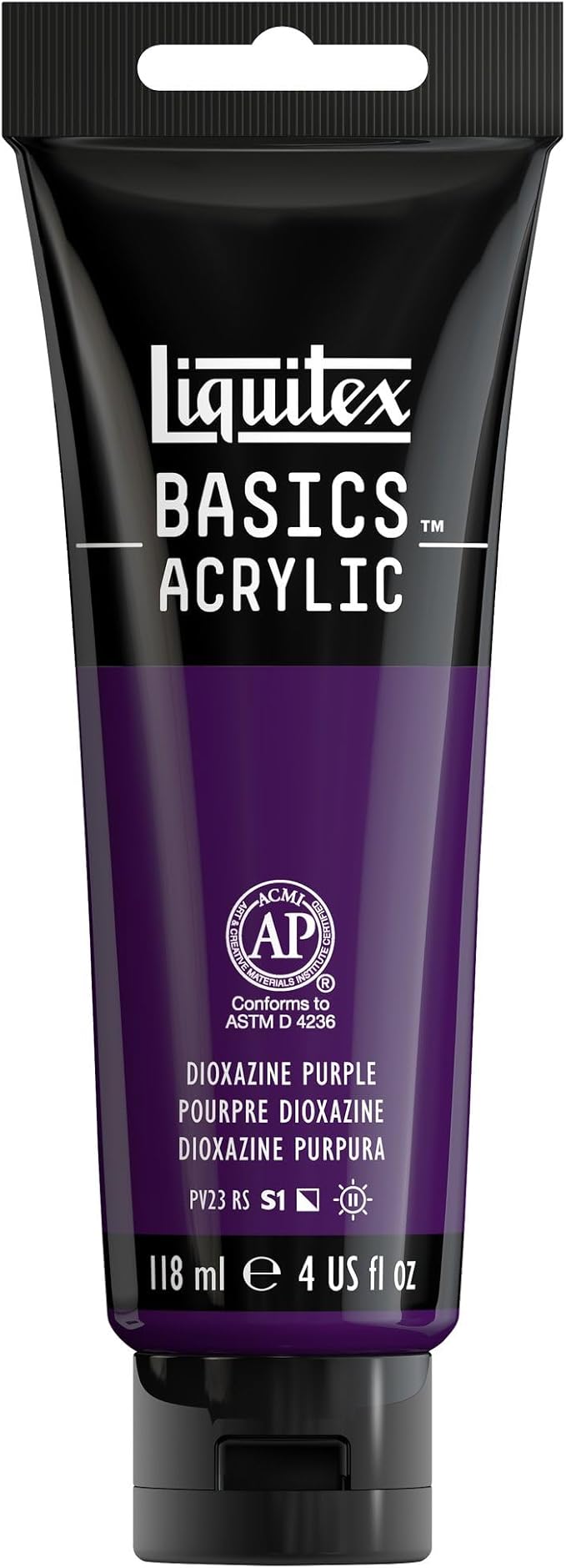Liquitex BASICS Acrylic Paint, 118ml Tube, Dioxazine Purple by Liquitex
