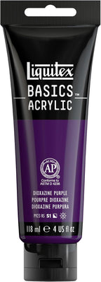 Liquitex BASICS Acrylic Paint, 118ml Tube, Dioxazine Purple by Liquitex