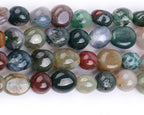 HAAMIIQII Natural Indian Agate Pebble Stone 5-8mm Small Irregular Freeform - Image 5