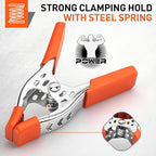 HORUSDY 8-Piece 4" inch Spring Clamp, Heavy Duty Spring Metal Spring Clamps - Image 3