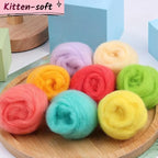 Catopia Wool Roving Yarn, 100G/3.53OZ Soft Felting Wool Pure Chunky Roving Yarn - Image 4