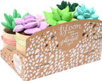 Glittery Garden Felt Succulent Craft Kit. Sewing Project to Make 6 Plushies | - Image 5