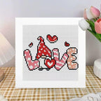 Tiwabb Gnome Cross Stitch Kits for Adults, Love Stamped Cross Stitch Embroidery - Image 2